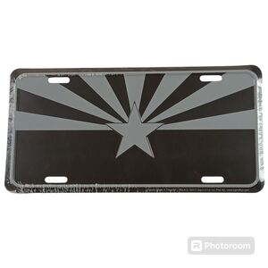 ARIZONA Flag Tactical License Plate Metal Embossed Car Truck Wall Decor Gift